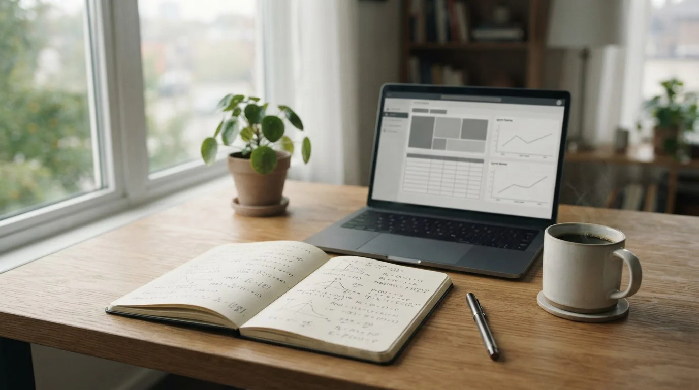 Analytischer Schreibtisch mit Notizen zu Value Wetten und Buchmacher-Margen