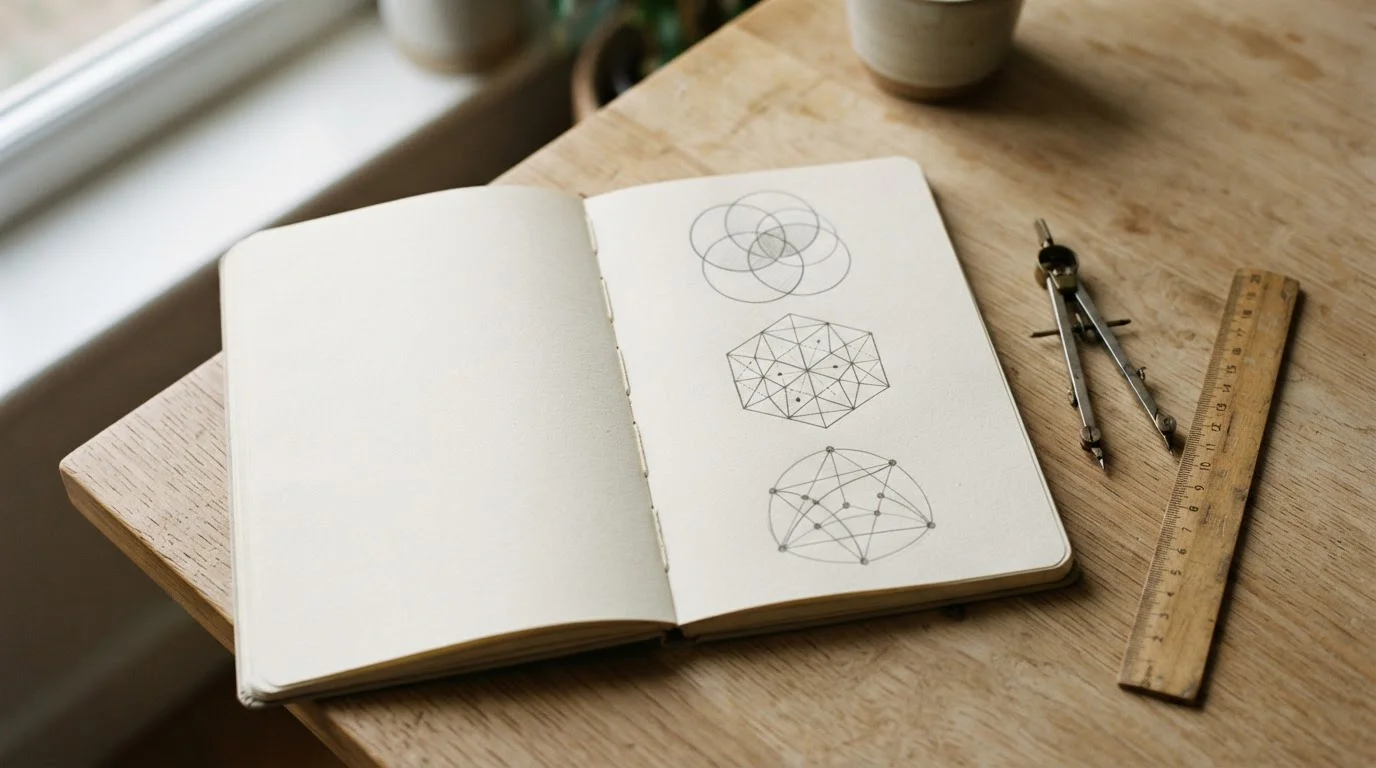 Notizbuch mit handgezeichneten Diagrammen zu verschiedenen Quotenformaten