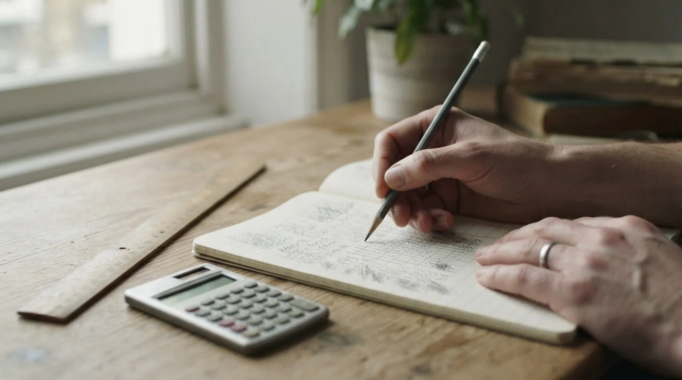 Handschriftliche Berechnung von Systemwetten-Reihen auf Papier